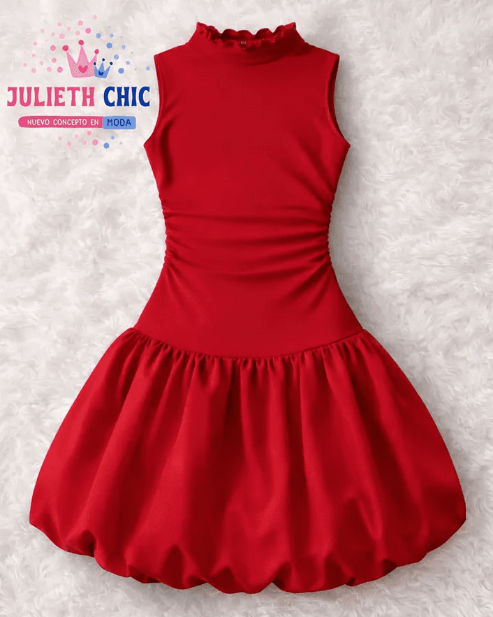 Vestido para niñas rojo